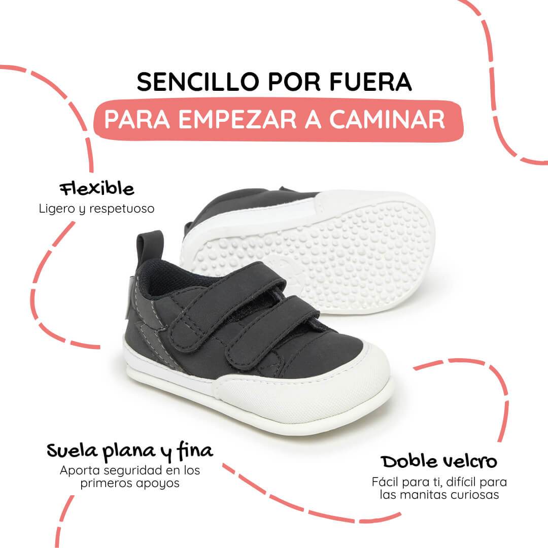 calzado respetuoso forma pie diseno dibujo rayo infantil negro moraira rayo feroz aw25 1000