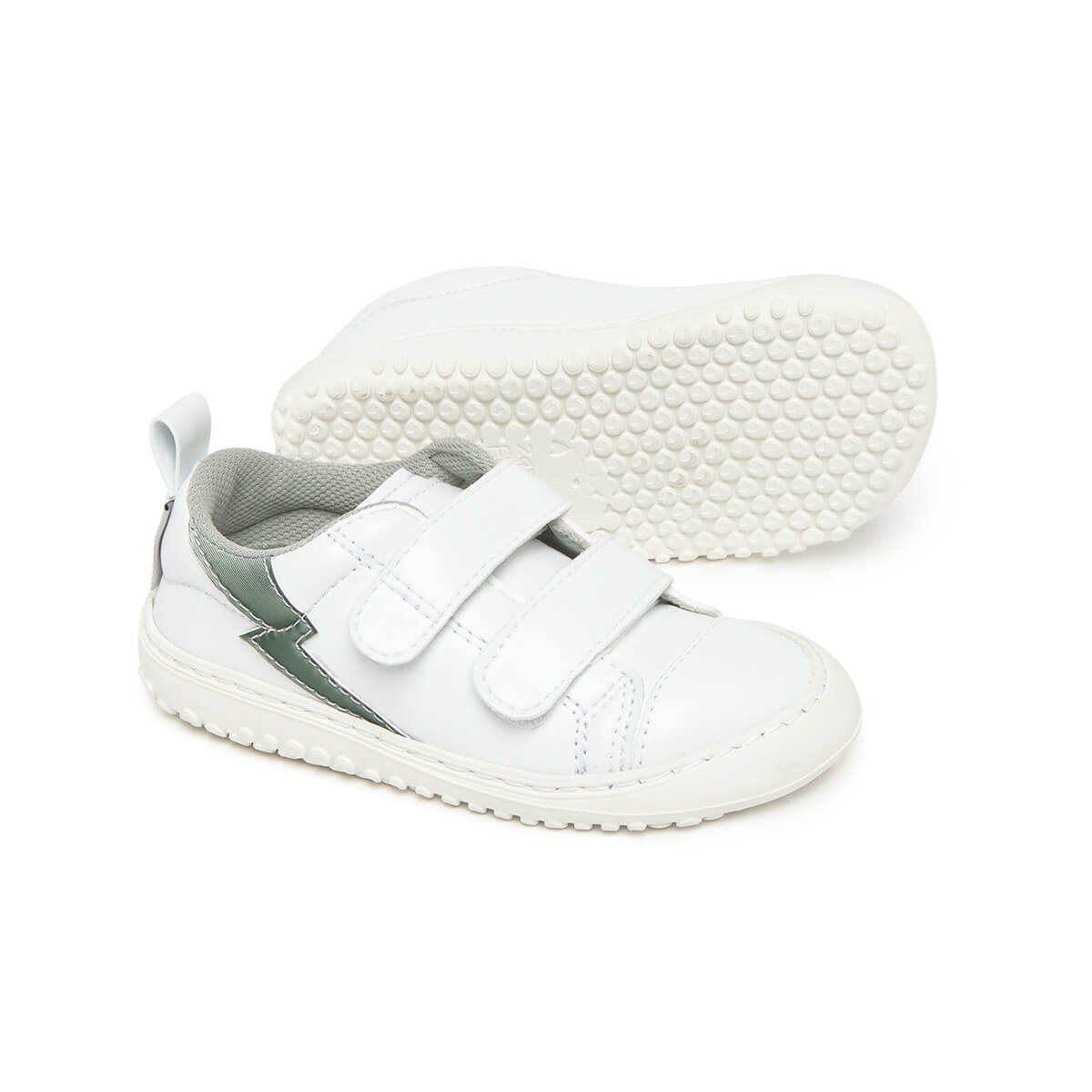 Calzado respetuoso movimiento pisada consciente bebe color gris blanco moraira rayo rocker 02