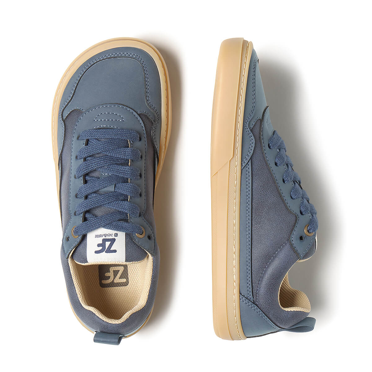 calzado respetuoso tejido microfibra adulto color azul denim vaquero faura freekers aw25 03 | Azul Denim Microfibra Nobuck