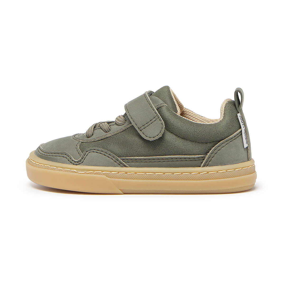 calzado respetuoso tejido microfibra faura color kaki rocker aw25 01