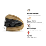 calzado respetuoso tejido microfibra feroz color negro faura freekers aw25 04 | negro micronobuck microserraje
