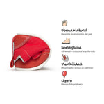 calzado respetuoso tejido vegano tejano bebes color tojo eliana feroz ss26 05 | rojo tejano