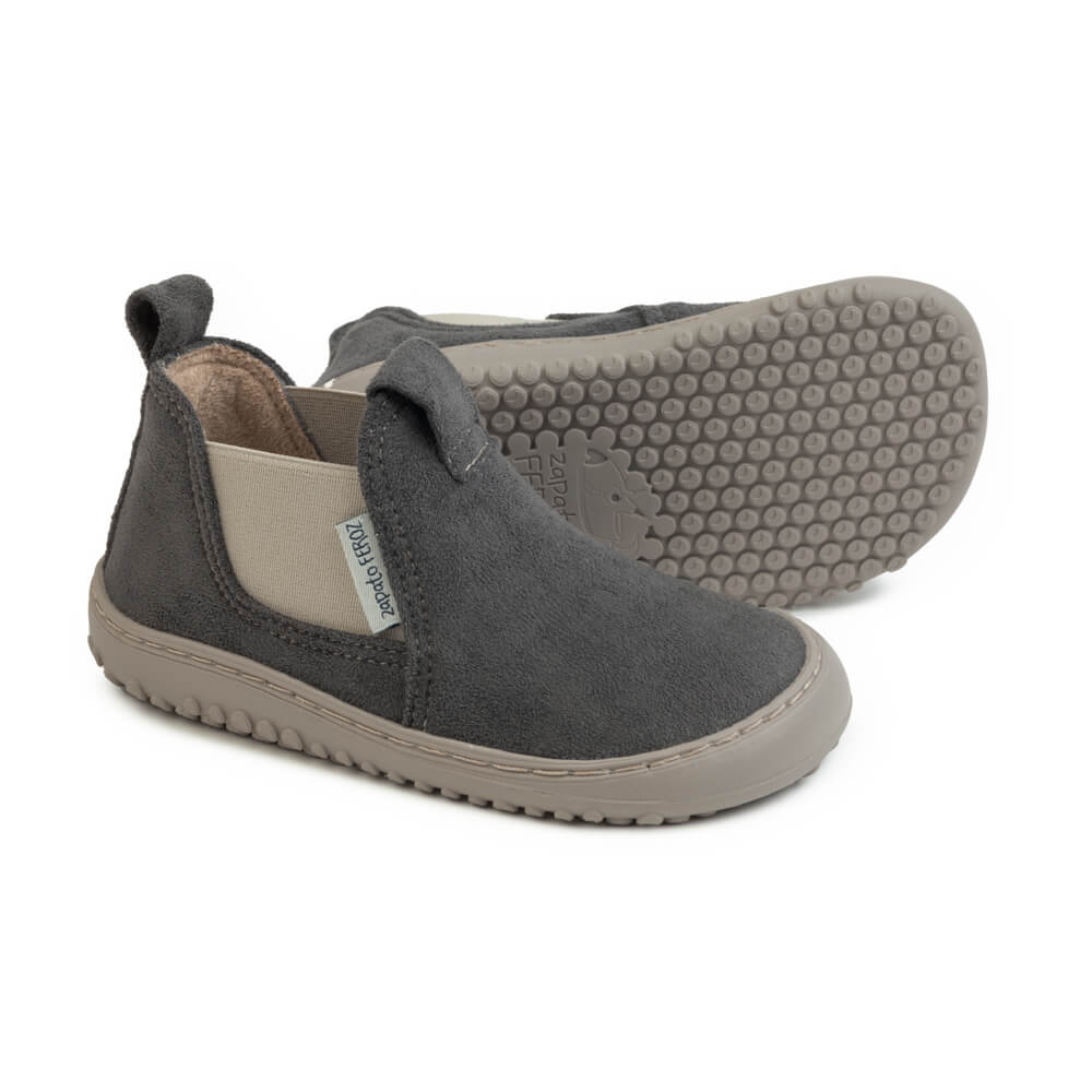 calzado vegano infantil invierno resistente duradero transpirable color gris espadan rocker aw23