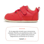 calzado vegano micronobuck bebe color rojo cheste feroz AW25 01 | rojo microfibra