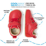 calzado vegano micronobuck bebe color rojo cheste feroz AW25 03 | rojo microfibra