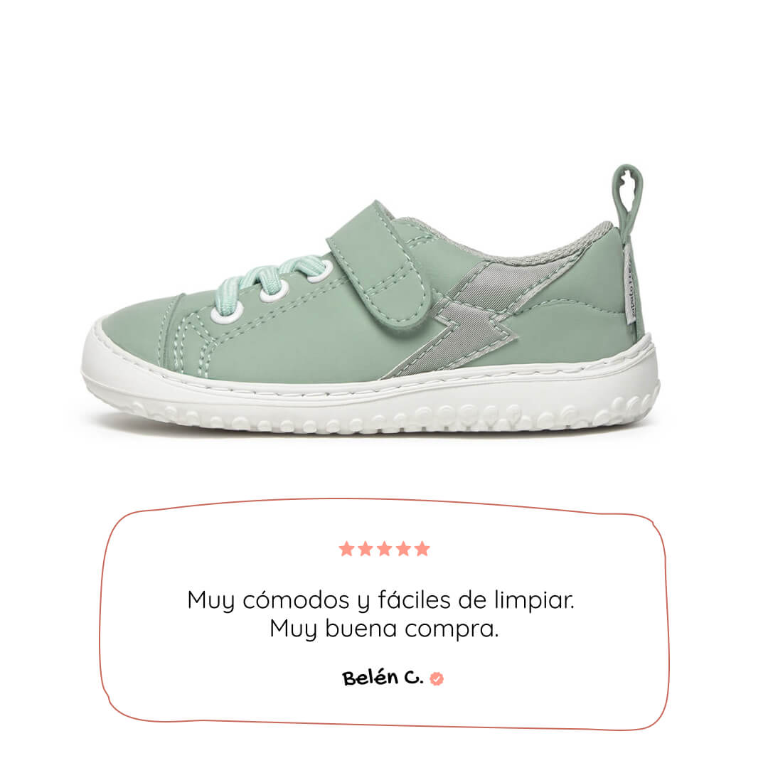deportivas barefoot infantil menta mint paterna rocker ss26 Gris 01