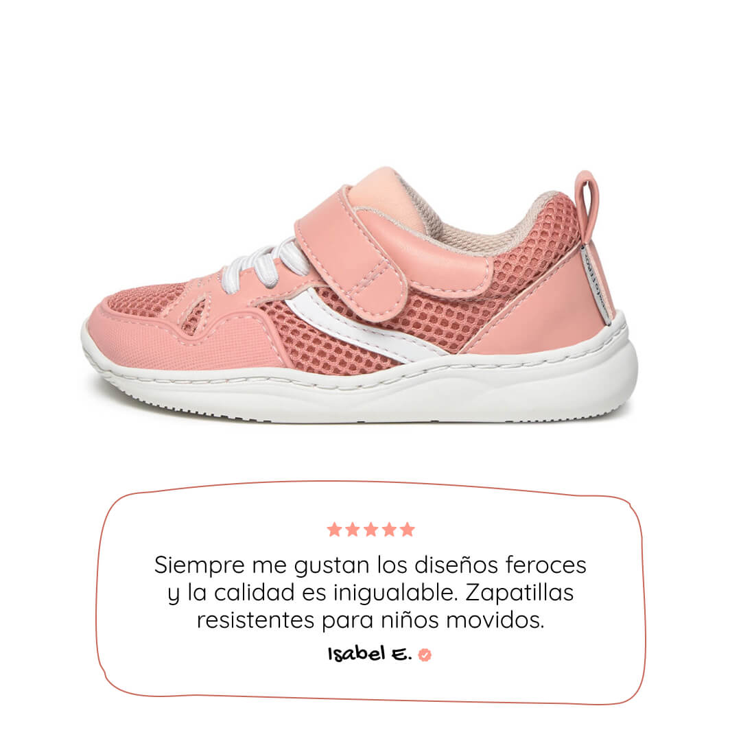 deportivas barefoot infantil respetuosas rosa tibi rocker ss26 01  | rosa Microfibra Rejilla