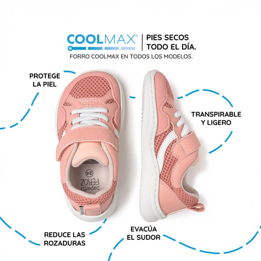 deportivas barefoot infantil respetuosas rosa tibi rocker ss26 04 | rosa Microfibra Rejilla
