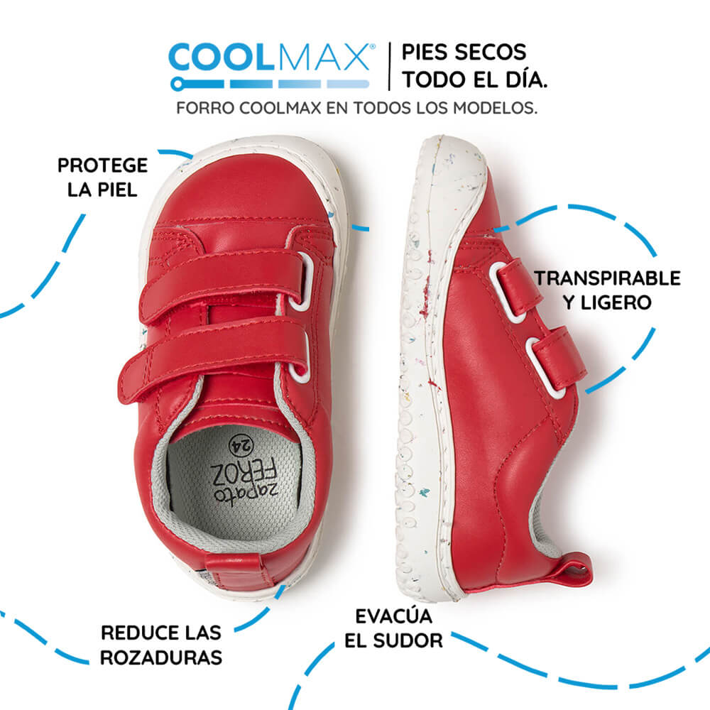 deportivas barefoot veganas faciles poner quitar infantil rojo moraira rocker ss26 04