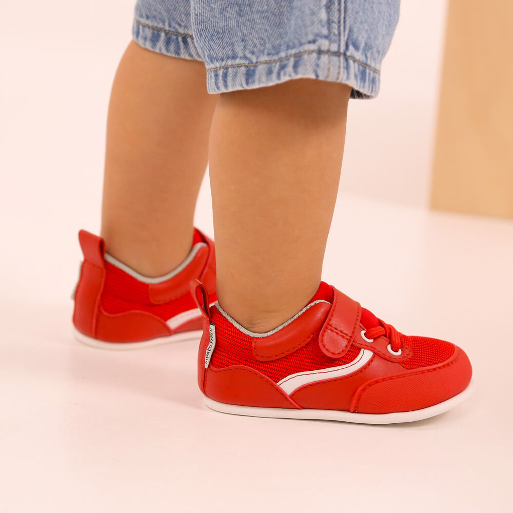 deportivas diseno respetuoso movimiento crecimiento bebes color rojo biar feroz ss26