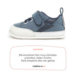 deportivas infantil respetuosas libertad movimiento color azul paterna rayo feroz ss26 01 | Azul Denim Rayo Microfibra Nobuck