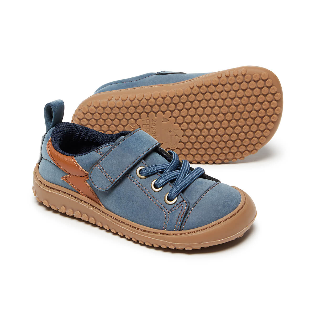 deportivas infantiles respetuosas libertad movimiento caminar correr saltar jugar color azul paterna rayo rocker aw24 02
