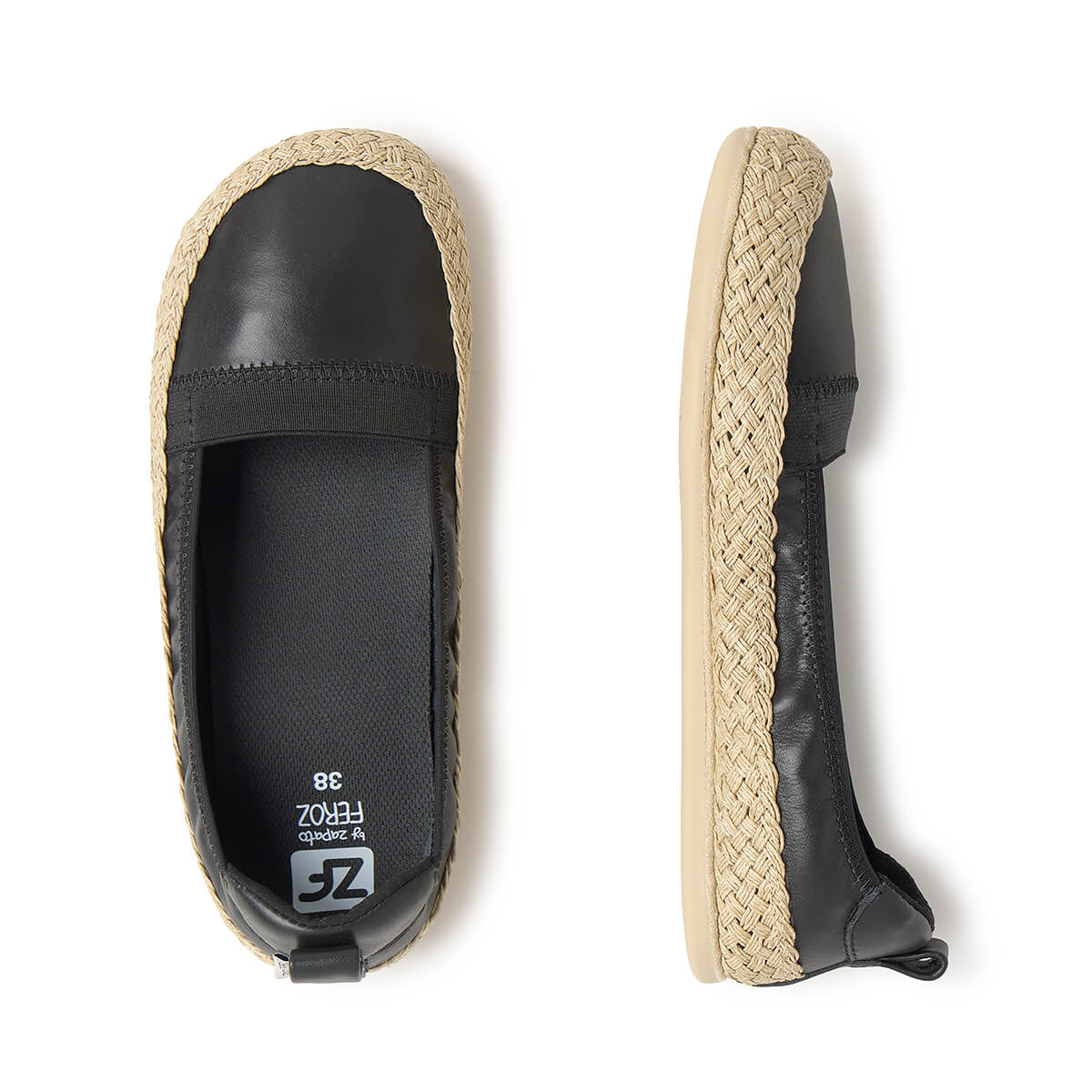 espardenas minimalistas fresquitas transpirables comodas ligeras mujer primavera verano teulada ss246 Piel Negro 03 | Negro Piel