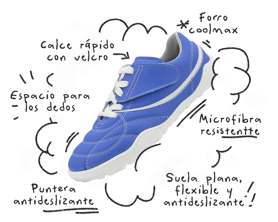 Infografia - Bota de futbol Amunt barefoot
