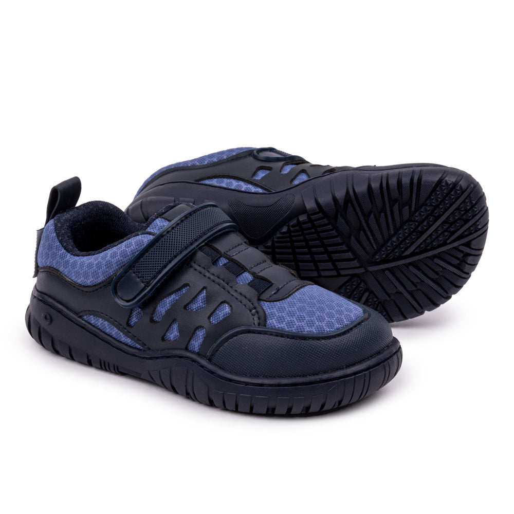 onil-rocker-lisos-aw23 Gris asfalto microfibra . botas barefoot montana de colores para niños. Calzado respetuoso.