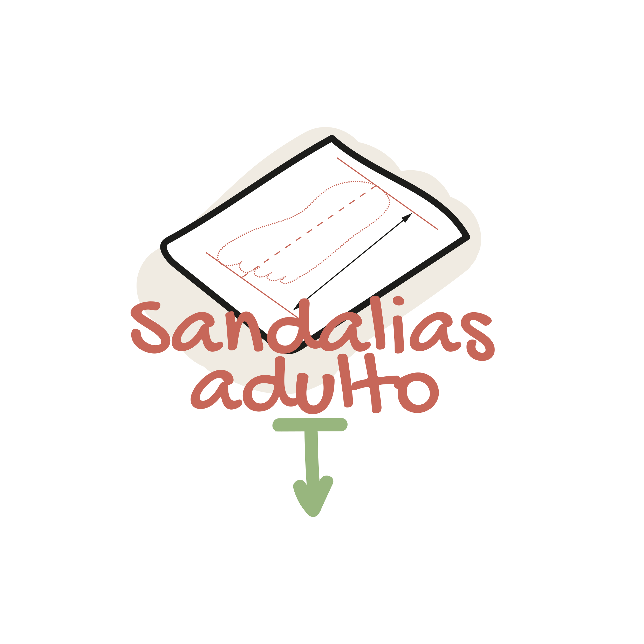 Descargar plantilla sandalias adulto
