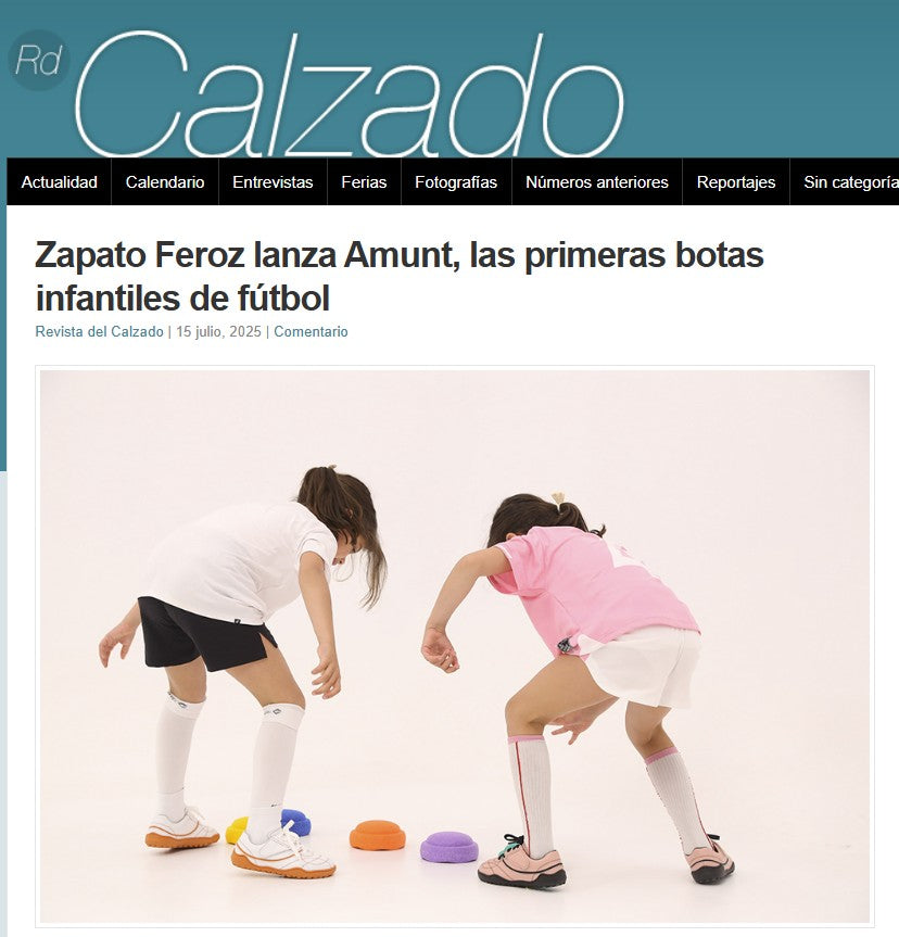 Articulo sobre Amunt de Feroz en la revista del calzado