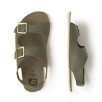 sandalia adulto minimalista respetuosa libertad movimiento hombre mujer saler ss26 Serraje Kaki 03 | Kaki Microfibra Serraje