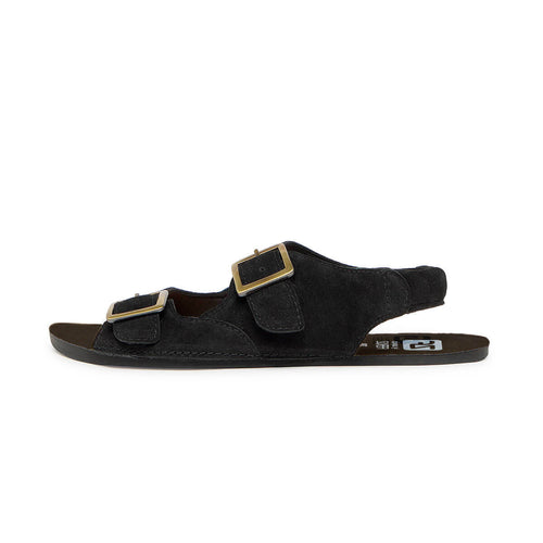 sandalia adulto minimalista respetuosa libertad movimiento hombre mujer saler ss26 Serraje Negro 01  | Negro Serraje Reciclado