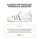 sandalia cangrejera barefoot infantil blanco calpe rocker ss26 01 | Blanco Microfibra