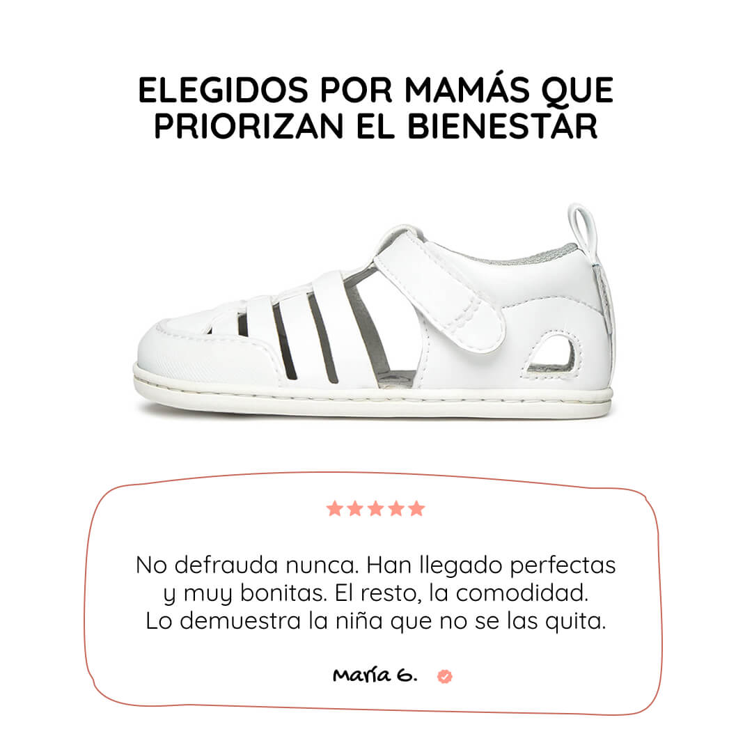 sandalia cangrejera barefoot infantil blanco calpe rocker ss26 01