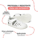 sandalia cangrejera barefoot infantil blanco calpe rocker ss26 02 | Blanco Microfibra
