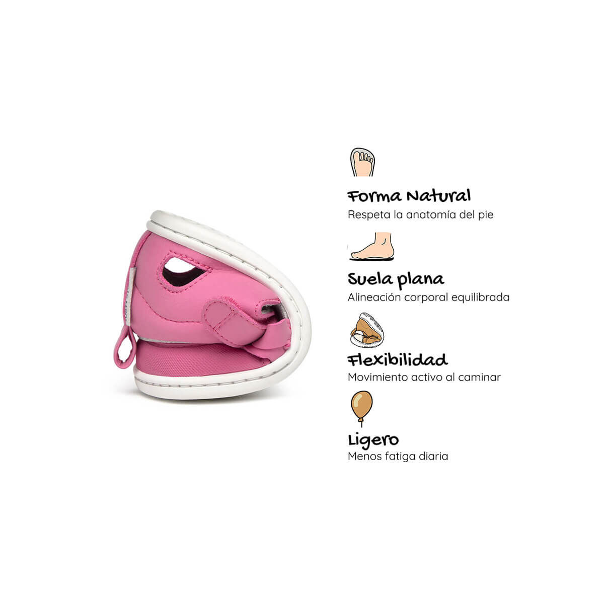 sandalia cangrejera barefoot infantil fresa calpe rocker ss26 04