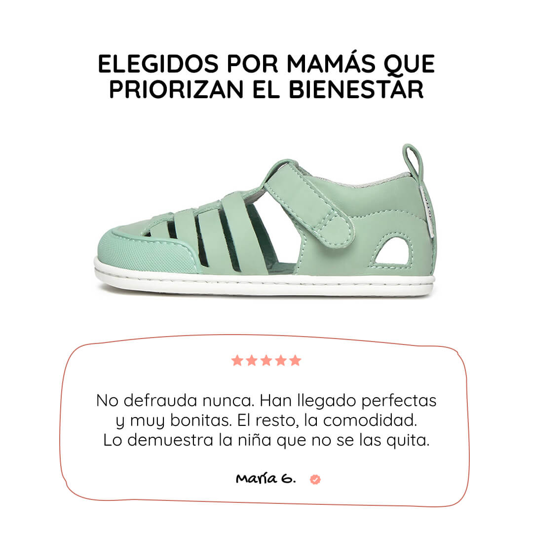 sandalia cangrejera barefoot infantil mint calpe rocker ss26 01