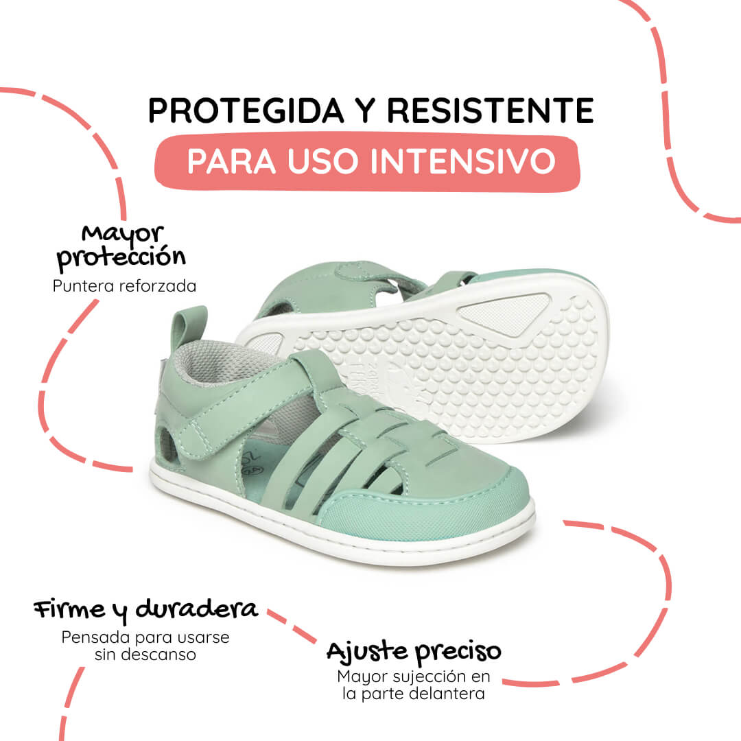 sandalia cangrejera barefoot infantil mint calpe rocker ss26 02