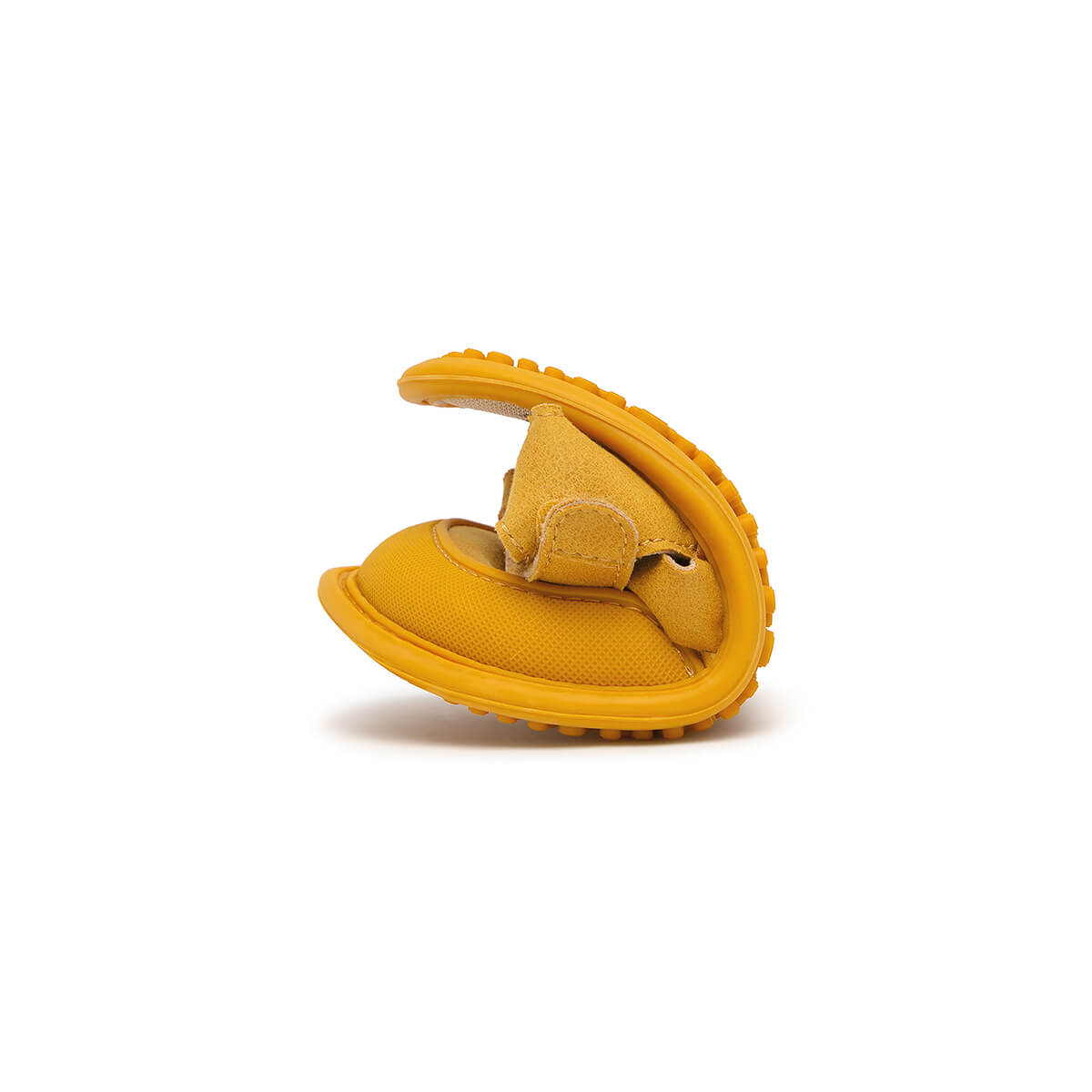 sandalia cangrejera barefoot infantil mostaza calpe rocker ss25 04 | Mostaza Microfibra Serraje
