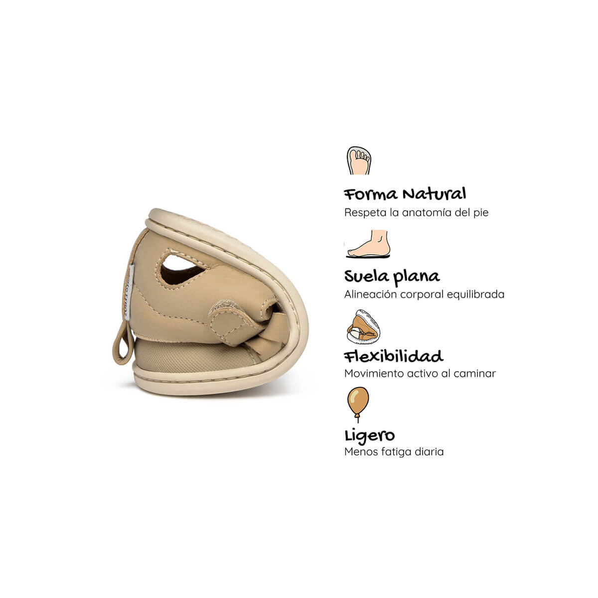 sandalia cangrejera barefoot infantil piedra calpe rocker ss26 04