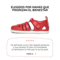 sandalia cangrejera barefoot infantil rojo calpe rocker ss26 01