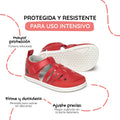 sandalia cangrejera barefoot infantil rojo calpe rocker ss26 02