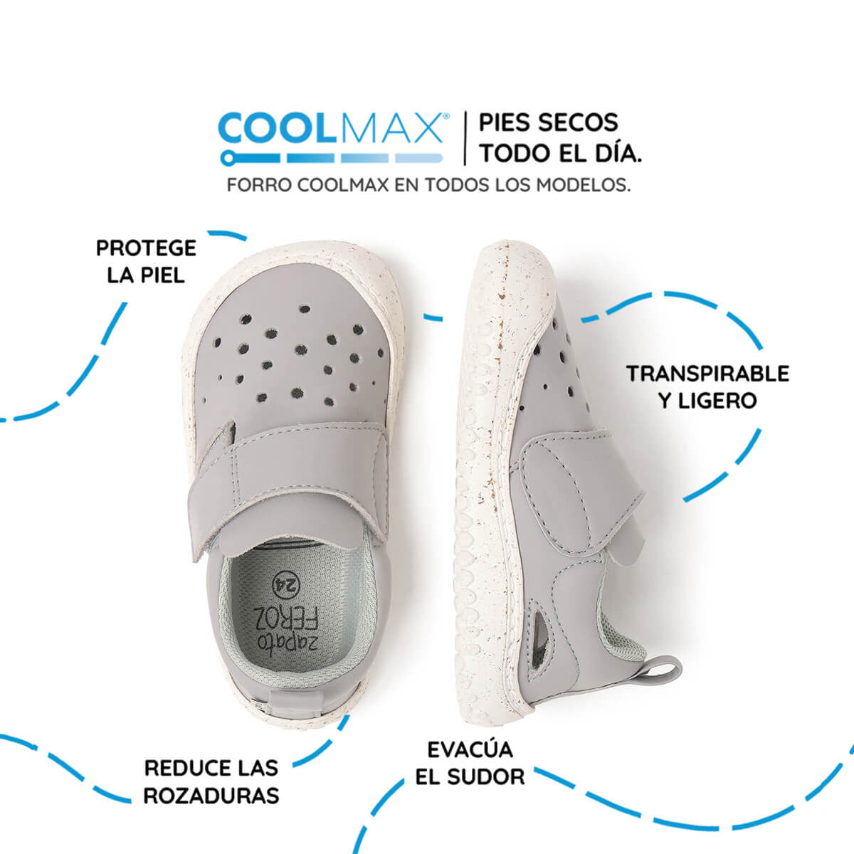 sandalia cerrada barefoot infantil gris benisa rocker ss25 03_f07c78d6 9b87 47e0 a958 a6fa194391e9