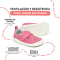 sandalia cerrada barefoot infantil rosa fresa benisa rocker ss26