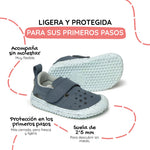 sandalia cerrada respetuosa bebes feroz azul benisa ss25 02 | azul microfibra nobuck
