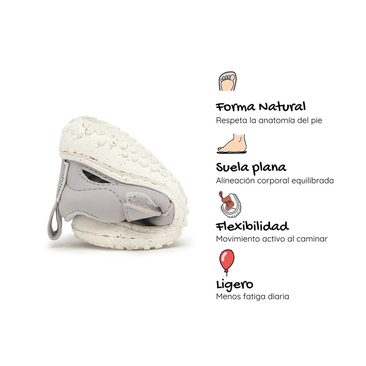 sandalia cerrada respetuosa bebes gris benisa feroz ss26 04