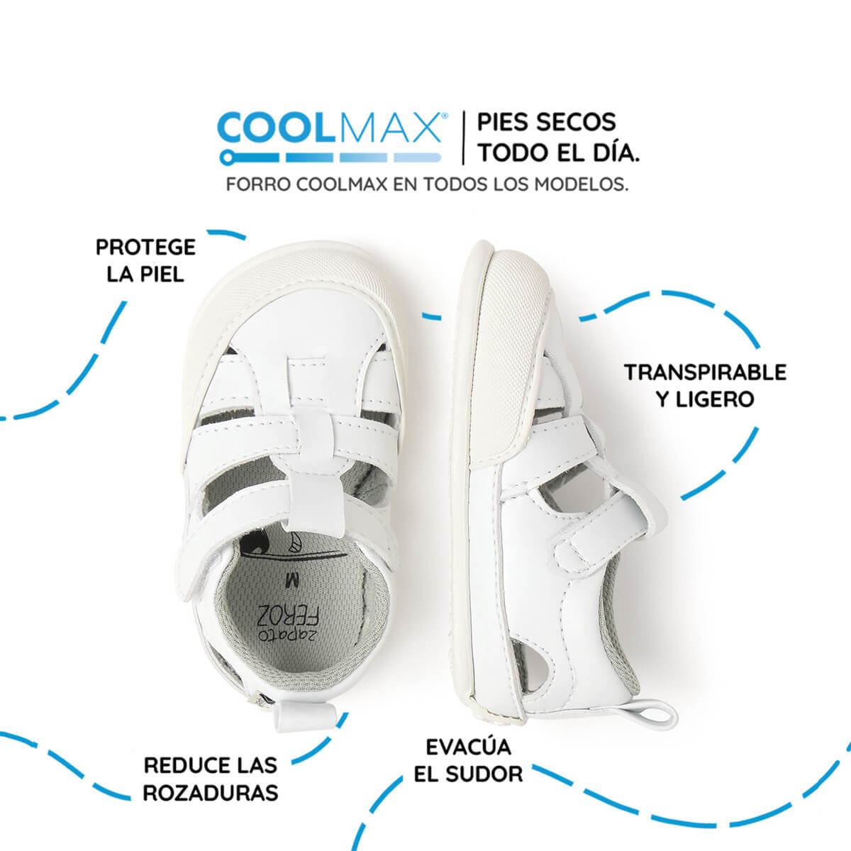sandalia deportiva resistente agua barefoot bebes blanco irta feroz ss25 03_efb91c8f c811 4585 8a4d d54cbd4145fe | blanco microfibra