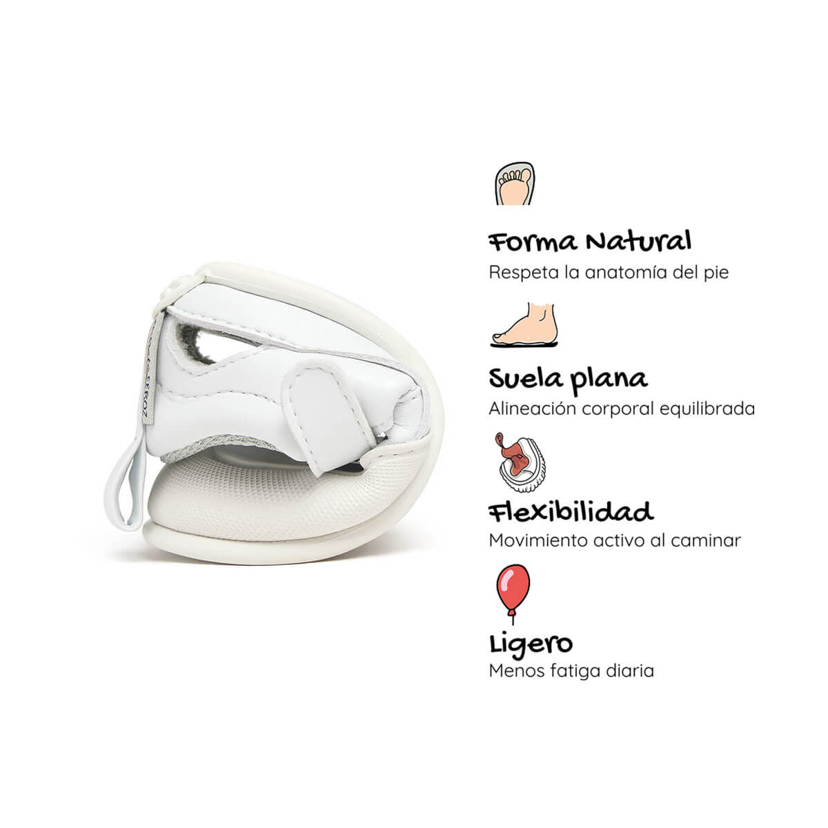 sandalia deportiva resistente agua barefoot bebes blanco irta feroz ss25 04_6a0450c7 bc1c 46d6 a840 c8edafcf344f | blanco microfibra