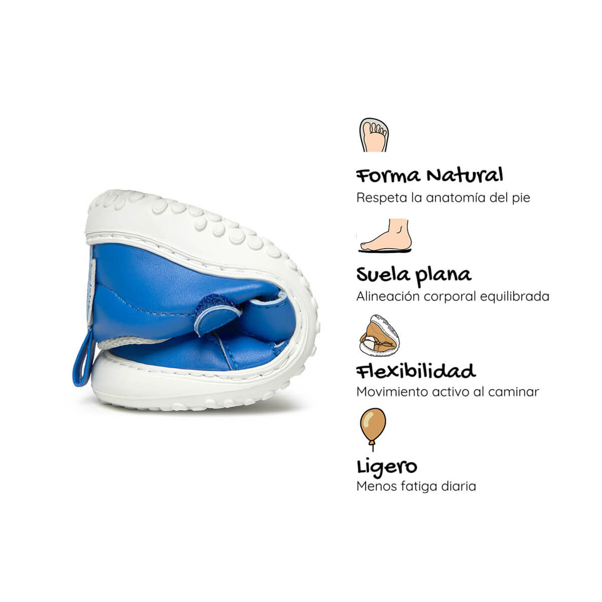 sandalia deportiva resistente agua respetousa infantil azul royal irta rocker ss26 04