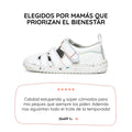 sandalia deportiva resistente agua respetousa infantil blanco multicolor irta rocker ss26 01