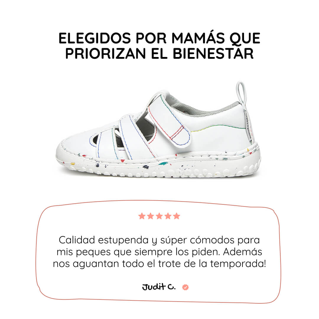 sandalia deportiva resistente agua respetousa infantil blanco multicolor irta rocker ss26 01