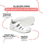 sandalia deportiva resistente agua respetousa infantil blanco multicolor irta rocker ss26 02 | blanco multicolor microfibra