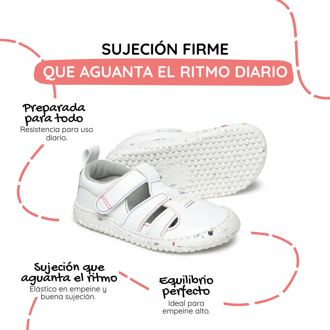 sandalia deportiva resistente agua respetousa infantil blanco multicolor irta rocker ss26 02