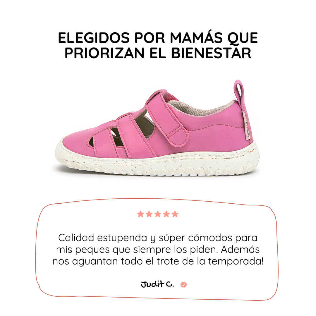 sandalia deportiva resistente agua respetousa infantil fresa rosa irta rocker ss26 01