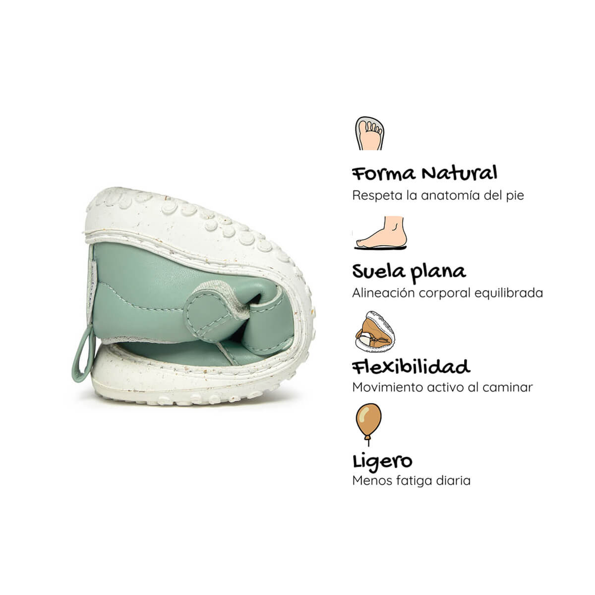sandalia deportiva resistente agua respetousa infantil mint irta rocker ss26 04
