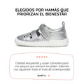 sandalia deportiva resistente agua respetousa infantil plata plateado irta rocker ss26 01