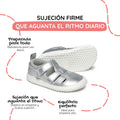 sandalia deportiva resistente agua respetousa infantil plata plateado irta rocker ss26 02