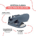 sandalia doble velcro barefoot infantil azul denim Saler rocker ss26 Denim 02 | Azul Denim Microfibra Nobuck