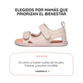 sandalia doble velcro barefoot infantil rosa palo Saler rocker ss26 Palo 01 | Rosa Palo Microfibra Nobuck